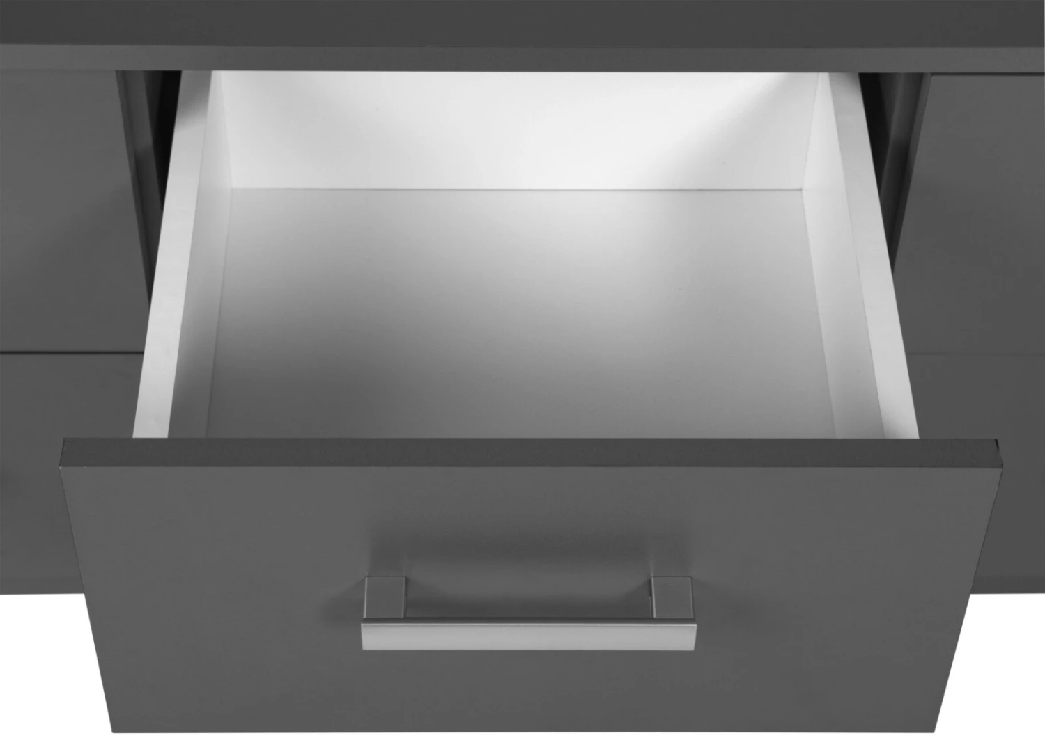 Kommode ELENZIO - graphitgrau - 6 Schubkästen - 121,8 cm 3 Kommode ELENZIO - graphitgrau - 6 Schubkästen - 121,8 cm – Bild 3