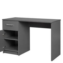 Schreibtisch ELENZIO - graphitgrau - mit Schublade und Tür -Esszimmer Verkaufsgeschäft 9005163300 03 1600Wx1600H