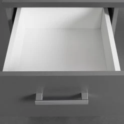 Schreibtisch ELENZIO - graphitgrau - mit Schublade und Tür -Esszimmer Verkaufsgeschäft 9005163300 04 1600Wx1600H