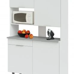 Buffet URBAN - weiß Hochglanz - 185 cm hoch