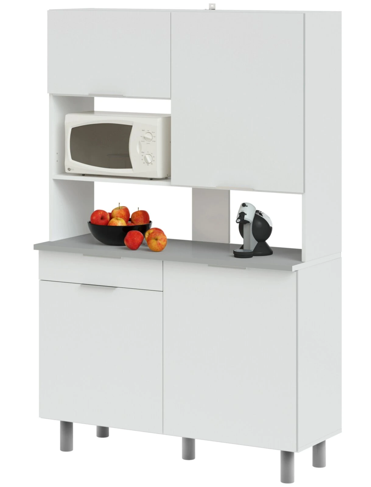 Buffet URBAN - weiß Hochglanz - 185 cm hoch 1 Buffet URBAN - weiß Hochglanz - 185 cm hoch