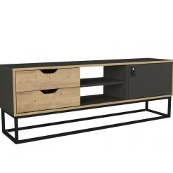 TV-Lowboard - natur-anthrazit - 150 cm