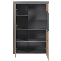 Vitrine CORBETO - anthrazit - Artisan Eiche - 100 cm -Esszimmer Verkaufsgeschäft 9005263200 03 1600Wx1600H