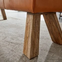 Sitzbank - Turnbock - braun - Echtleder -Esszimmer Verkaufsgeschäft 9005266900 03 1600Wx1600H