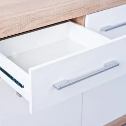 Kommode LUBLIN - weiß - Sonoma Eiche - 95 cm 6 Kommode LUBLIN - weiß - Sonoma Eiche - 95 cm -Esszimmer Verkaufsgeschäft 9005267200 03 1600Wx1600H