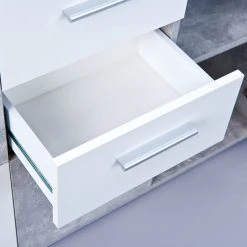 Kommode FLAVIUS - weiß - Betonoptik - 115 cm breit 7 Kommode FLAVIUS - weiß - Betonoptik - 115 cm breit -Esszimmer Verkaufsgeschäft 9005267800 04 1600Wx1600H