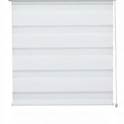 Doppelrollo - weiß - 45x150 cm