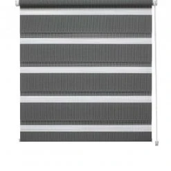 Doppelrollo - anthrazit - 45x150 cm