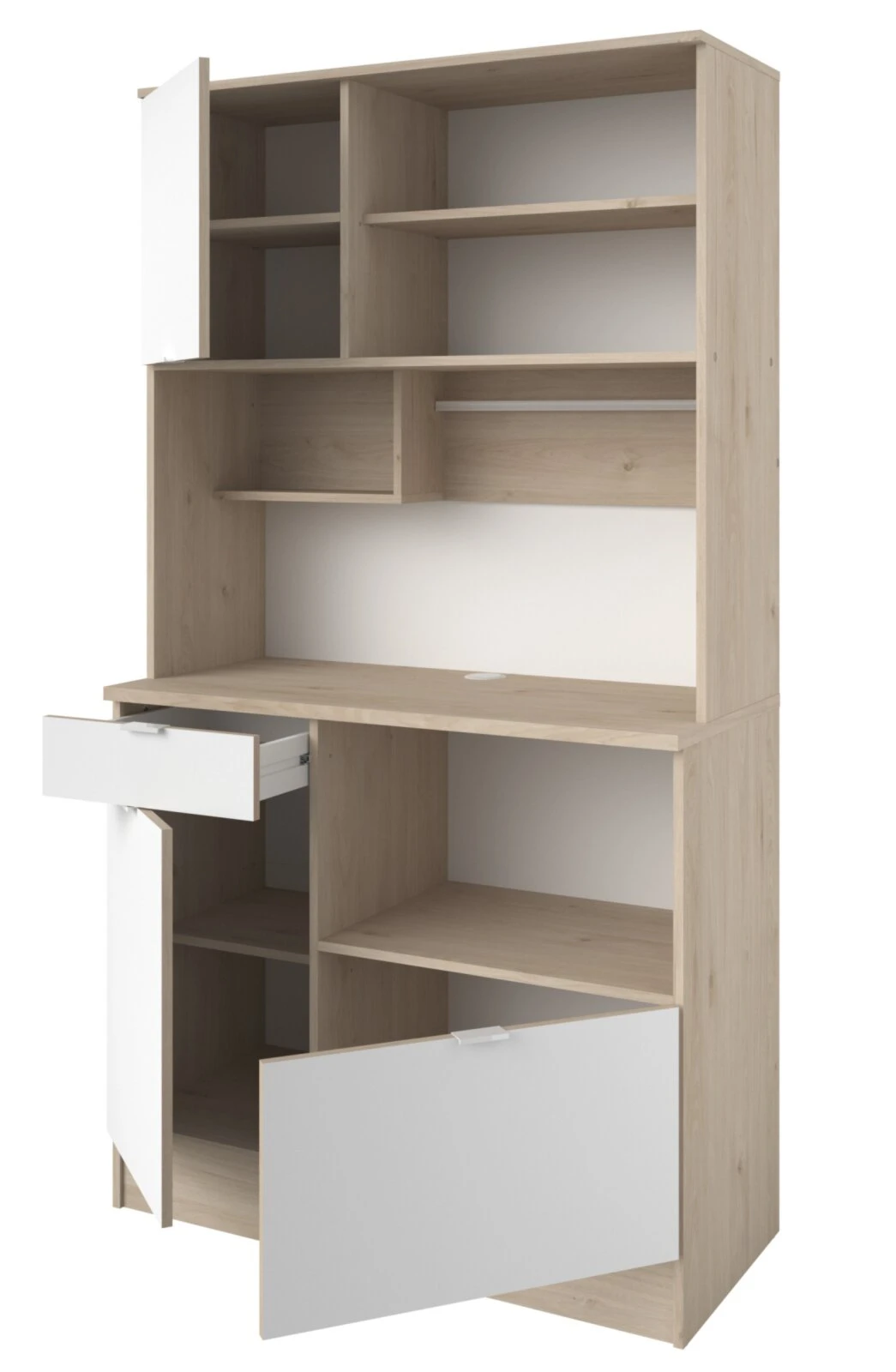 Buffet SOCOOL 11 - Jackson Eiche - weiß 2 Buffet SOCOOL 11 - Jackson Eiche - weiß – Bild 2