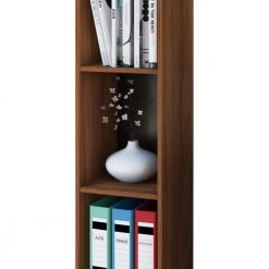 CD/DVD-Sammel-Regal MENDAS - Kern-Nussbaum - 3-Fach - 34 cm